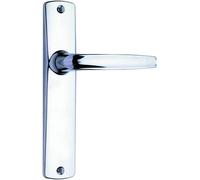 ASSA ABLOY Lot de 2 poignées ensemble riv-angers entraxe 165 bec de cane chrome