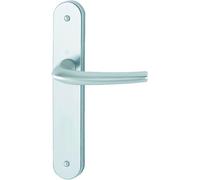 ASSA ABLOY Lot de 2 poignées San Diego grt sur plaque longue argenté n° 3559731