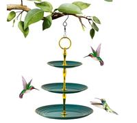 Assaigne de gaspillage d'oiseau Suspendu, de Plateau d'alimentation à Oiseaux Sauvages d'eau Suspendue à l'oiseau Suspendu ou Plateau de, décoration de Jardin Suspendue à Trois Couches