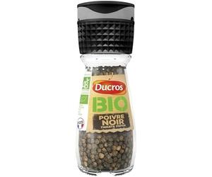 Assaisonnement bio pour plats cuisinés - Ducros Moulin Poivre Noir 30g - Lot De 3 - Vendu Par Lot