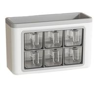 Assaisonnement Box Set Transparentes Sel Jar Pots à Épices pour Mural Cuisine Condiment Jarres de Stockage de Conteneur