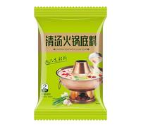 Assaisonnement de Base de Soupe Chinoise Authentique, Sauce Au Bouillon de Potée du Sichuan, Champignons Osseux et Bouillon Clair, Base de Soupe pour Nouilles à Fondue Chinoise(Clear broth)