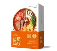 Assaisonnement pour Soupe Chinoise Authentique, Sauce pour Bouillon de Fondue Épicée du Sichuan, Base de Soupe pour Fondue Chinoise et Cuisine(Tomato)