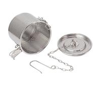 Assaisonneuse avec chaîne suspendue, acier inoxydable à grande capacité Panier de théâtre en maille Conception de thé à la boule de thé pour restaurant à domicile (Diameter 12cm/4.7in)