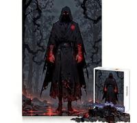 Assassin de Sang Guerrier de l'ombre écarlate Puzzle de 1000 pièces pour Adolescents Stimulation mentale Loisirs Bords Uniformes (38x26cm)