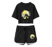 Assassination Classroom - Hauts et Shorts imprimés Anime Manga Ensemble de survêtements 2 pièces Korosensei Cosplay Costume pour Femmes et Filles