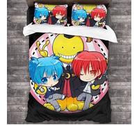 Assassination Classroom Housse de couette avec housse de couette en soie de corose 140x200cm[386]