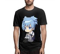 Assassination Classroom Nagisa Men's T-Shirt Fashion Short Sleeve Black Manches Courtes(3X-Large)