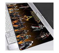 Assassin's Creed 900x400mm Tapis de Souris XXL Multifonction Gaming Mousepad XXL Grand sous Main, Anime Souris 3mm Bureau Anti-Glissant Surface Texturée pour Ordinateur, G