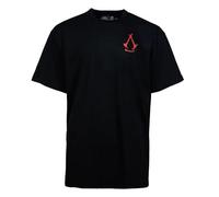 Assassin's Creed Shadows Crest - Oversize Homme T-Shirt Manches Courtes Noir XXL 100% Coton Oversize