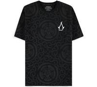 Assassin's Creed Shadows Kanji Clan T-shirt à manches courtes pour homme, Noir , L
