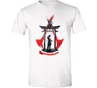 Assassin's Creed Shadows T-shirt à manches courtes pour homme, Blanc., L