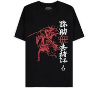 Assassin's Creed Shadows T-shirt à manches courtes pour homme, Noir , M