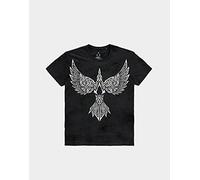 Difuzed T-shirt manches courtes Assassin's Creed Valhalla Corbeau 100% coton Noir M