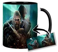 Assassins Creed Valhalla Eivor Tasse Ceramique Intérieure et Poignée Noire Mug