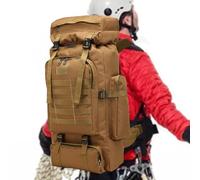 Assault Pack - Sac à dos militaire pour homme, sac à dos de chasse imperméable et résistant pour homme, 80 l | Armée pour la survie en milieu sauvage et la chasse, compartiment, kaki, Refer to