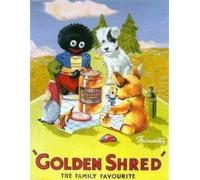 ASSCA Plaque publicitaire en métal pour porte ou mur - Décoration en étain pour maison, bureau, bar, café, pub, abri de jardin, cave - Or, déchiqueté, orange marmelade