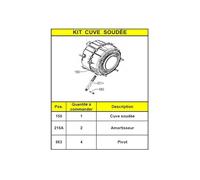 Assembalge Kit Cuve Soudee + Amortisseur