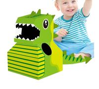 Assemblage d'animaux en carton,Jouet de dinosaure en carton - Kit de | robe dinosaure en carton,Conception de montage créatif Jouet d'apprentissage pour la performance préscolaire, jeu de rôle