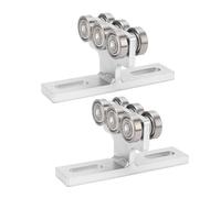 Assemblage de Chariot 6 Roues, Capacité 255KG, Compatible Avec Rail 1-5 / 8in Et Plus - Haute Stabilité, Roulements Silencieux, Parfait Pour Palan Électrique