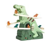 Assemblage de dinosaures - Toboggan électrique - Jouet musical - Escalier éducatif - Dinosaure dynamique O Slide I2Q7 - Puzzle Acousto amusant