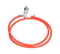 Assemblage de Ligne de BièRe à Verrouillage à Bille, Mur de Tuyau de Gaz Pliable de Carbonatation avec Bouchon de Carbonatation de 5/16 Po Accessoires de FûT de BièRe pour Distributeur D'eau de BièRe