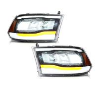 Assemblage de phares Compatible Avec Dodge Pour RAM 1500 2500 3500 2009 2010 2011 2012 2013 2014 2015 2016 2017 2018 2019 Phares DRL Clignotants(Amber)