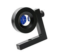 Assemblage de prisme de mesure, plaqué argent | Tête de prisme ronde avec support en L et support de montage pour mise en page de mesure, mesure ferroviaire et construction