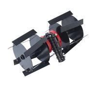 Assemblage de roues - Roue de cultivateur à lames inclinées Travail profond du sol, ameublissement du sol, utilisation polyvalente | Pièces pour tondeuses à gazon, fournitures de jardin, potager