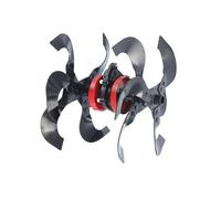 Assemblage de roues - Roue de cultivateur à lames inclinées Travail profond du sol, ameublissement du sol, utilisation polyvalente | Pièces pour tondeuses à gazon, fournitures de jardin, potager