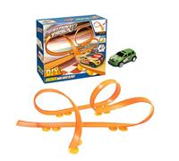 Assemblage de Voitures de Course - Voiture de Jouets de Piste Flexible, Course de Route Flexible drô | Tirez en arrière la Voiture Christmas Kit Pro, Puzzle Style Builder Builder for