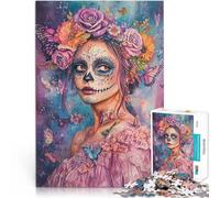 Assemblage du modèle Jour des Morts Femmes Puzzle 1000 pièces pour Adultes 50x75cm Renforcer l'amour Entre Les Couples pour Les 14 Ans et Plus