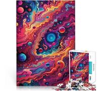 Assemblage du modèle Monde coloré Puzzle 1000 pièces pour Adultes 38x52cm Décoration Murale, Cadeaux Uniques pour Anniversaire et Noël pour Les 14 Ans et Plus