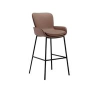 Assemblage Facile Tabouret de Bar Simple Home Island 75 cm Haut Tabouret léger Luxe Moderne Chaise Haute comptoir(Bruin)