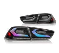 Assemblage Feux Arrière Ensemble 2 Feux Arrière Voiture Pour Mitsubishi Pour Lancer Pour EVO-X 2008-2018 Feu Stop LED Dynamique Clignotants Feu Arrière(D RGB V2)