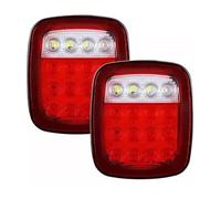 Assemblage Feux ArrièRe Pour Jeep Pour YJ JK CJ Pour Camion Remorque LED Stop Arrière Clignotant Sauvegarde Marche Arrière Frein Feux De Gabarit Lampes Ensemble Arrière Feu