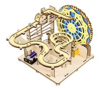 Assemblage mécanique électrique en bois avec billes en acier - Expérience d'énergie dynamique pour l'enseignement en nsemble d'activités scientifiques