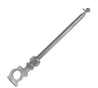 Assemblage télescopique du homologue ASTA - guidon de moto, bloc sûr | Acier inoxydable + fermeture en aluminium pour les drapeaux lors du voyage en ville, aventure en plein air et longs voyages