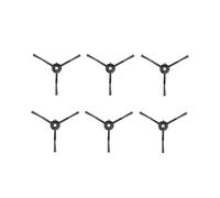 Assemblée Brosse latérale, compatible avec Dreame Mova M1, compatible avec Trouver M1, 6 pièces Pièces détachées pour aspirateurs