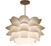Assemblée Lotus Lustre plafond Suspension Abat bricolage Puzzle Lumières Abat-jour moderne Chambre Ameriacan Nord de style européen