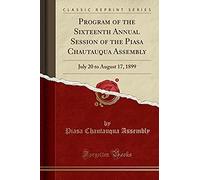 Assembly, P: Program Of The Sixteenth Annual Session Of The