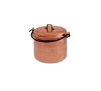 Сasserole en cuivre martelé avec arche de fer 24 cm