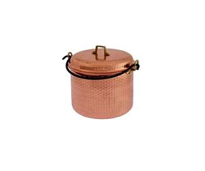 Сasserole en cuivre martelé avec arche de fer 28 cm