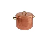 Сasserole en cuivre martelé avec arche de fer 30 cm