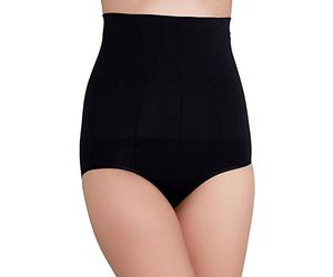 ASSETS Red Hot Label by SPANX Flat Out Flawless Firm Control High-Waist Brief, XL, Black