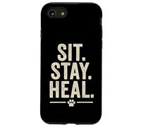 Asseyez-vous. Guérir. Style vintage pour animaux de compagnie. Coque pour iPhone SE (2020) / 7 / 8