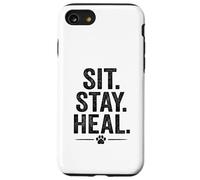 Asseyez-vous. Guérir. Style vintage pour animaux de compagnie. Coque pour iPhone SE (2020) / 7 / 8