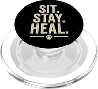 Asseyez-vous. Guérir. Style vintage pour animaux de compagnie. PopSockets PopGrip pour MagSafe