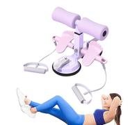 Asseyez-vous sur le support de pied, montez sur un équipement d'exercice,Équipement Situps avec 2 ventouses | Outil d'outils à hauteur réglable portable avec corde de traction pour l'entraînement AB