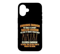 Assez Curieux pour Le démonter - Gars de Voiture mécanicien Automobile Coque pour iPhone 16